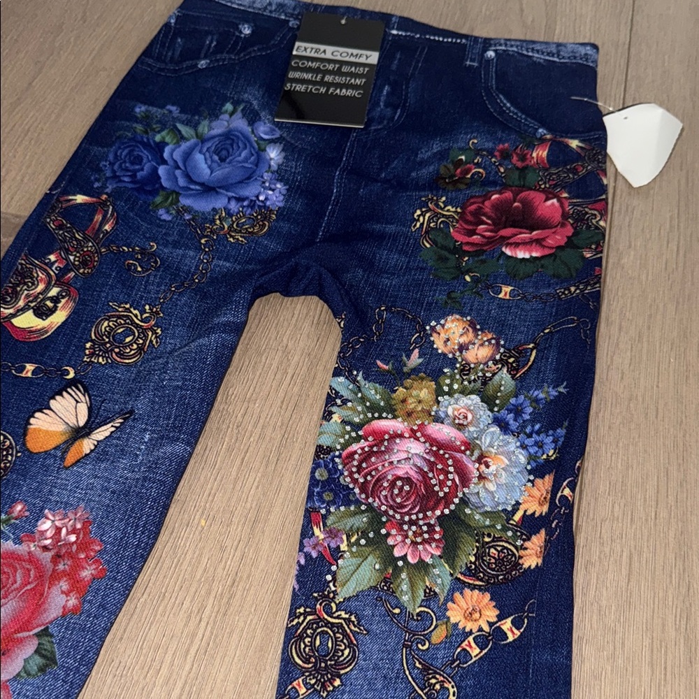 Floral Embroidered Women Jeans